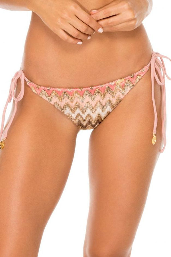 Luli Fama Ponderosa Seamless Ruched Back Brazilian Tie Side